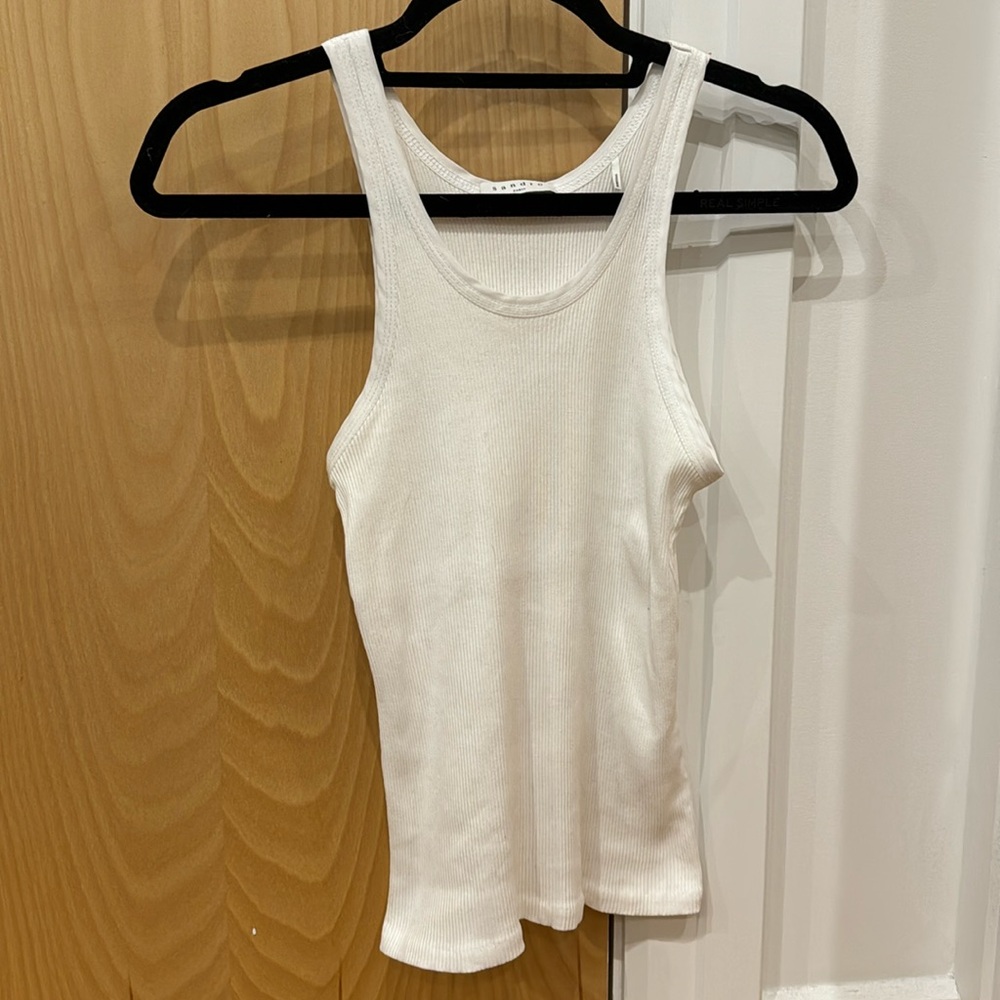 Sandro Tank Top White Sz 0/XS